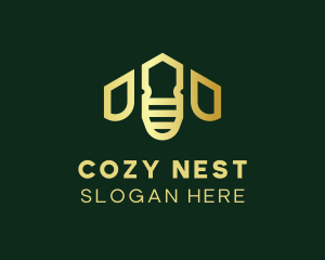 Golden Bee House logo design