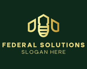 Golden Bee Realty logo design