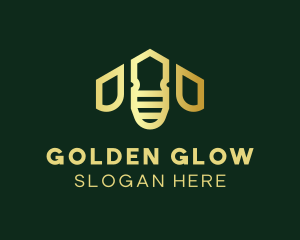 Golden - Golden Bee House logo design