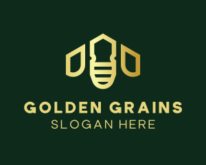 Golden Bee House logo design