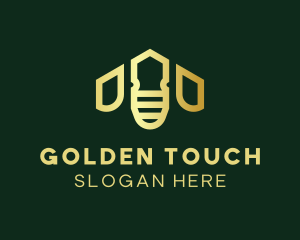 Golden Bee House logo design