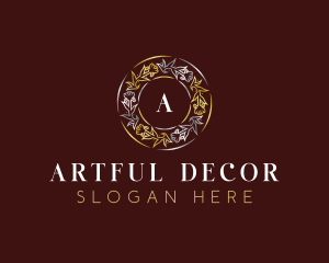 Luxury Flower Decor logo design