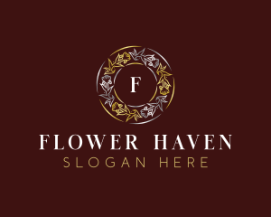 Luxury Flower Decor logo design