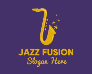 Jazz - Jazz Saxophone Music logo design
