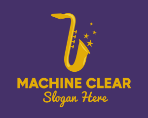 Jazz Saxophone Music logo design