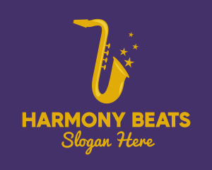 Music - Jazz Saxophone Music logo design