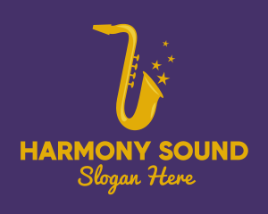 Music - Jazz Saxophone Music logo design