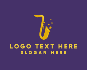 Musical - Jazz Saxophone Music logo design