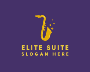 Jazz Saxophone Music logo design