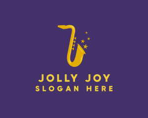 Jazz Saxophone Music logo design