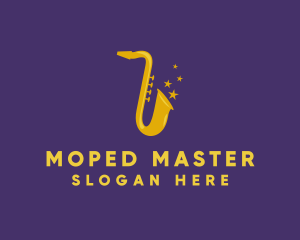 Jazz Saxophone Music logo design