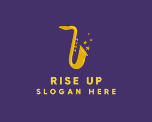 Jazz Saxophone Music logo design