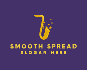 Jazz Saxophone Music logo design