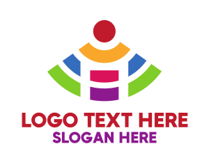 Signal - Colorful WiFi Signal logo design