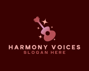 Choir - Music Guitar Instrument logo design