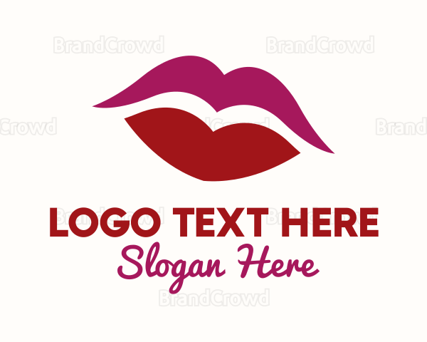 Lip Beauty Cosmetic Logo