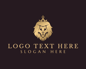 Premium - Luxury Lion King logo design