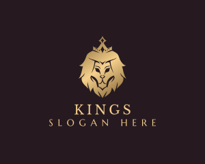 Luxury Lion King logo design