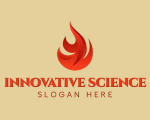 Burn - Burning Fire Symbol logo design