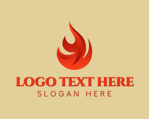 Burning Fire Symbol Logo