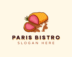 Beef Wellington Restaurant logo design