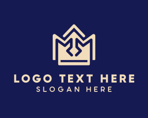 Queen - Royal Kingdom Crown logo design