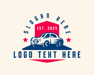 Machine - Automotive Retro Car logo design