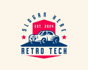 Automotive Retro Car logo design