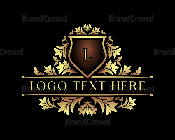 Elegant Crest Leaf Logo