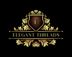 Elegant Crest Leaf logo design