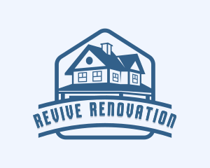 Renovation - Roof Repair Renovation logo design