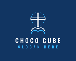 Chruch - Religious Crucifix Shrine logo design