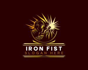 Industrial Welder Fabrication logo design