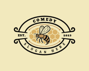 Insect Honey Bee Farm Logo