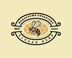 Beeswax - Insect Honey Bee Farm logo design