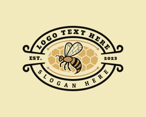 Honey - Insect Honey Bee Farm logo design