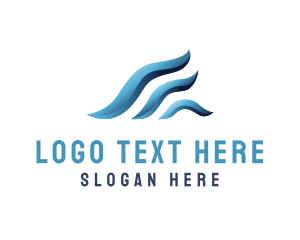 Texture - 3d Business Wave logo design