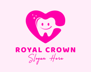 Dental Tooth Heart  logo design