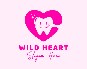 Dental Tooth Heart  logo design