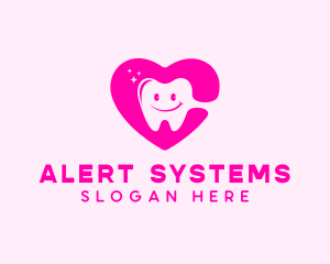 Dental Tooth Heart  logo design