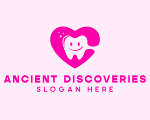 Dental Tooth Heart  logo design