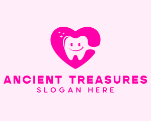 Dental Tooth Heart  logo design