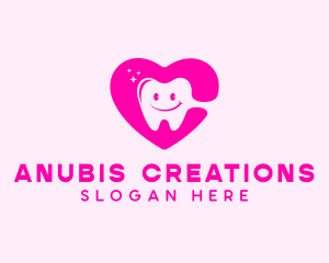 Dental Tooth Heart  logo design