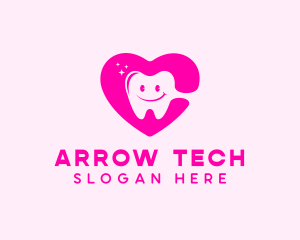 Dental Tooth Heart  logo design