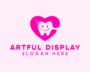 Dental Tooth Heart  logo design