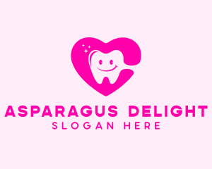 Dental Tooth Heart  logo design