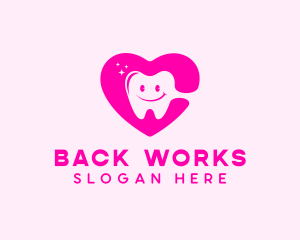 Dental Tooth Heart  logo design