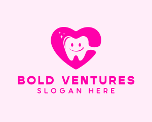 Dental Tooth Heart  logo design