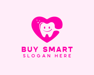 Dental Tooth Heart  logo design