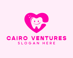 Dental Tooth Heart  logo design